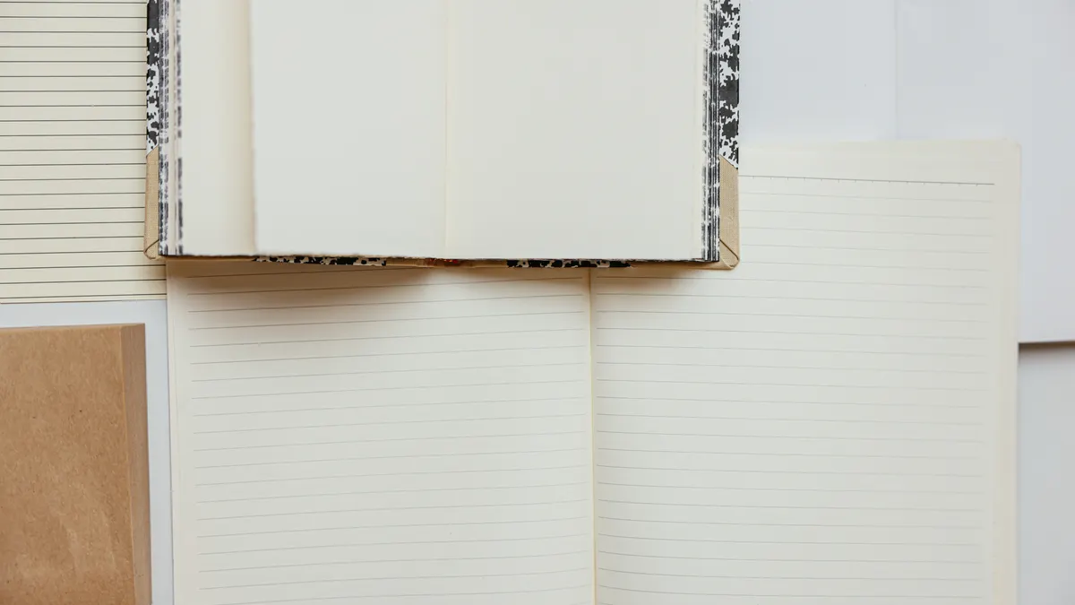 Blank page prompts vs structured journaling: what works better? — A Notebook with Blank Pages Over a Notebook with Lined