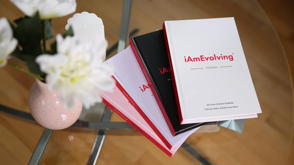 Journal prompts for goal setting Journal prompts for goal setting — Elegant Journaling Setup with iAmEvolving Books and Flowers